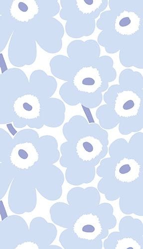Marimekko Unikko 2-osainen kortti – Vaaleansininen