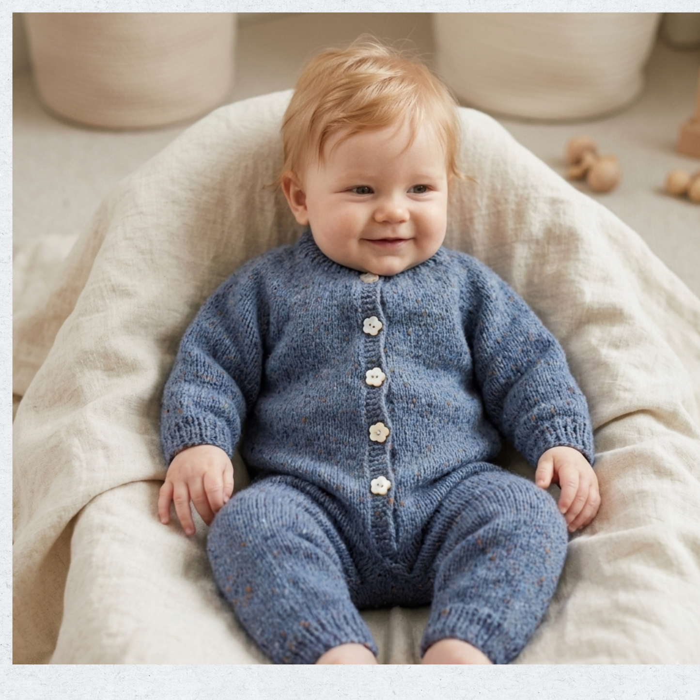 Wool jumpsuit Bluebell