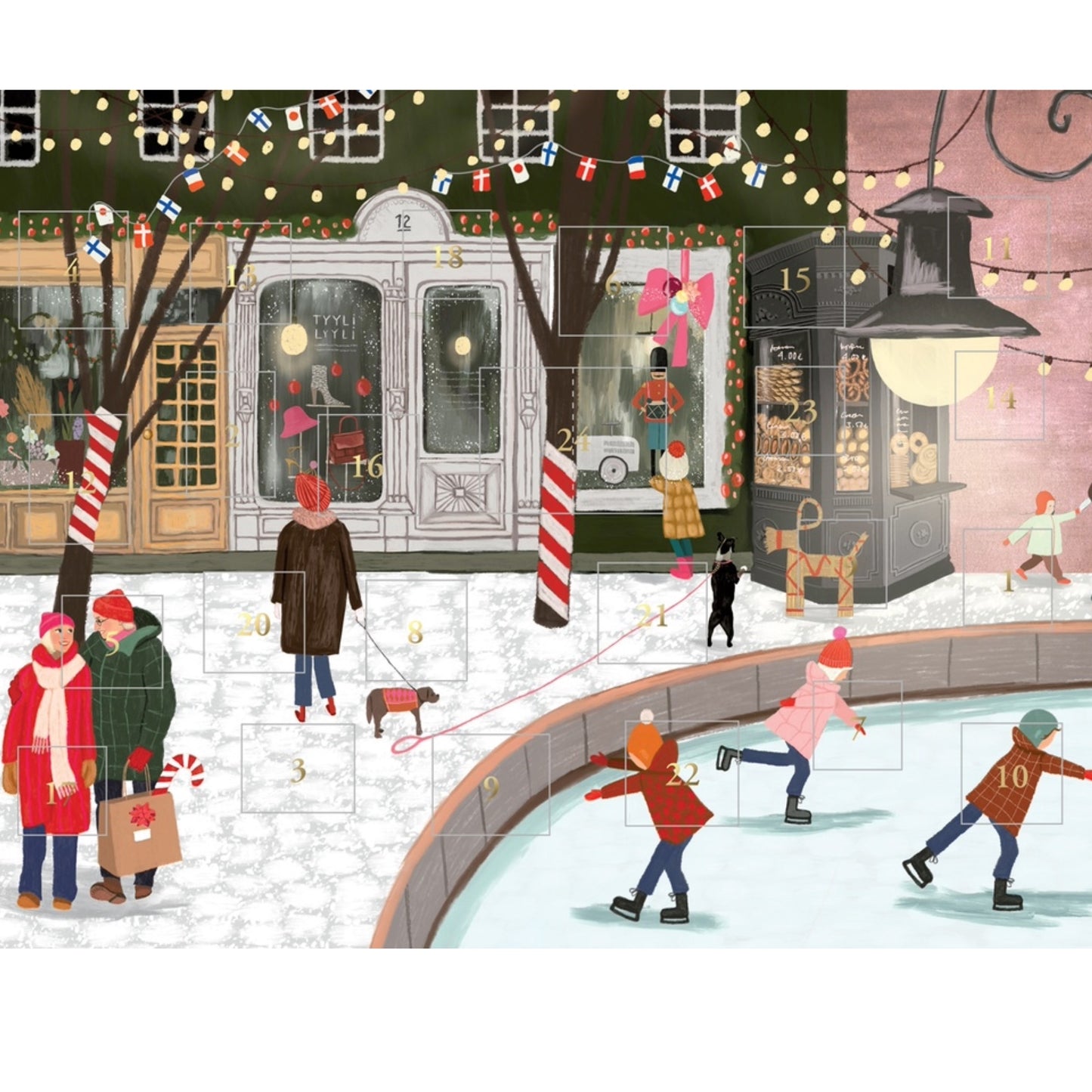 Joulukalenteri Ikkunaostoksilla