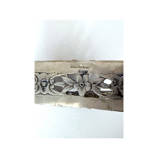 Serviettiteline hopeaa