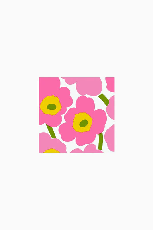 Lautasliina Unikko pinkki Marimekko 24cm