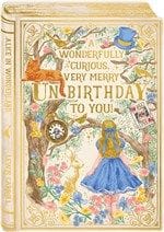 The Art File Story Book Alice in Wonderland 2-osainen onnittelukortti
