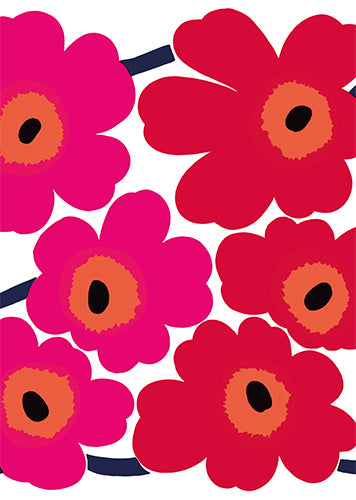 1-osainen kortti Unikko Marimekko
