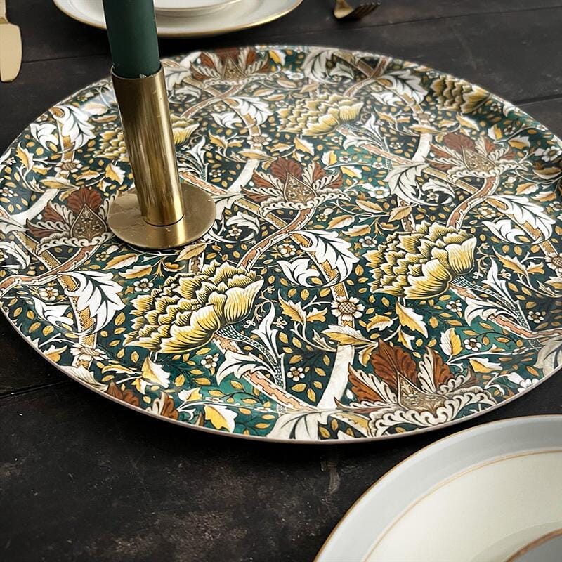 Tarjotin pyöreä 38cm William Morris Windrush