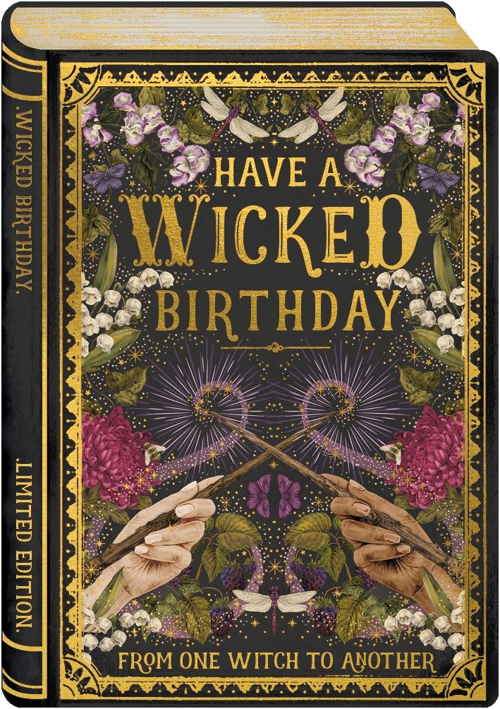 The Art File Story Book Wicked 2-osainen onnittelukortti