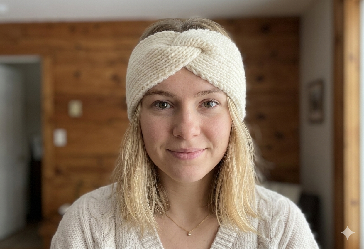 Wool head band Anni