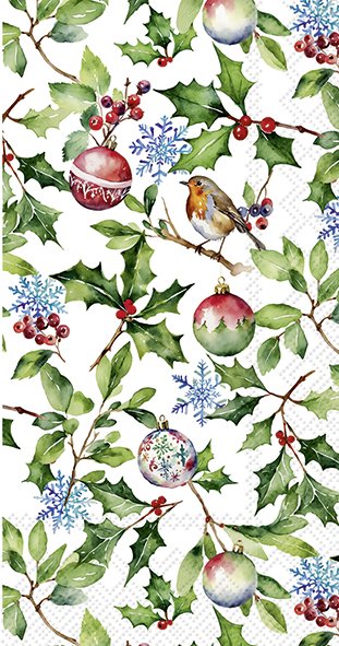 Lautasliina Christmas Holly 33 x 42cm