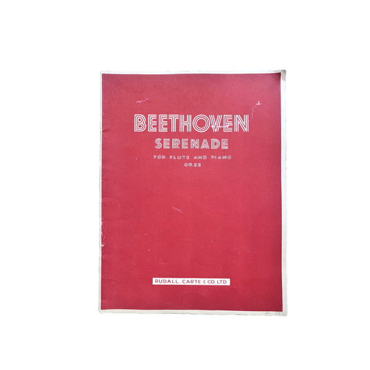 Nuotit Beethoven Serenade, huilulle ja pianolle op. 25
