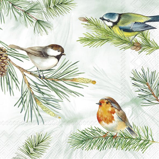 Lautasliina Charming Birds 25cm