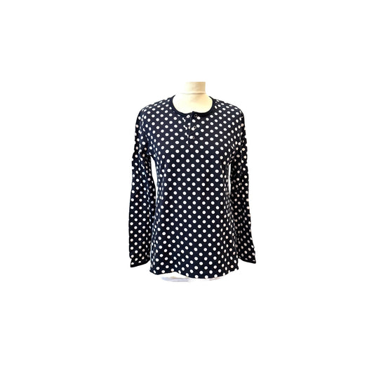 Marimekko pitkähiainen pallokuvioinen paita koko L