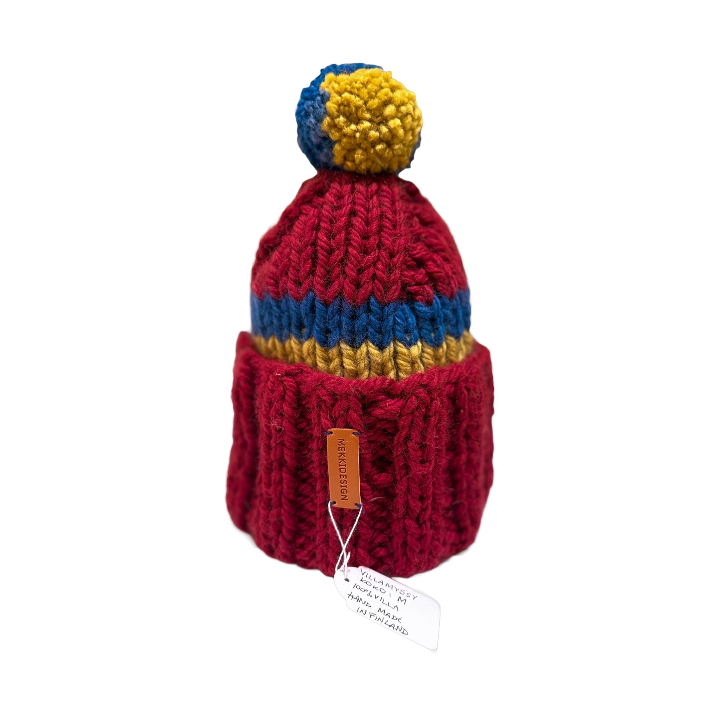 Villamyssy Aitoo viininpunainen/sinikeltainen