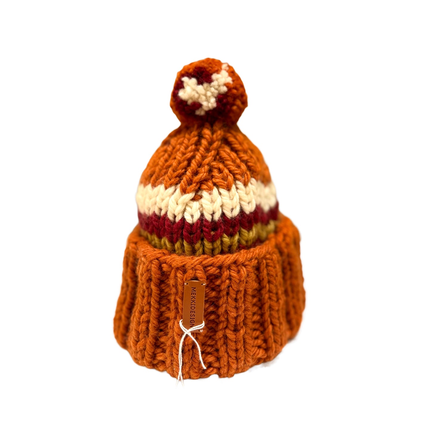 Villamyssy Aitoo oranssi/viininpunainen, valkoinen