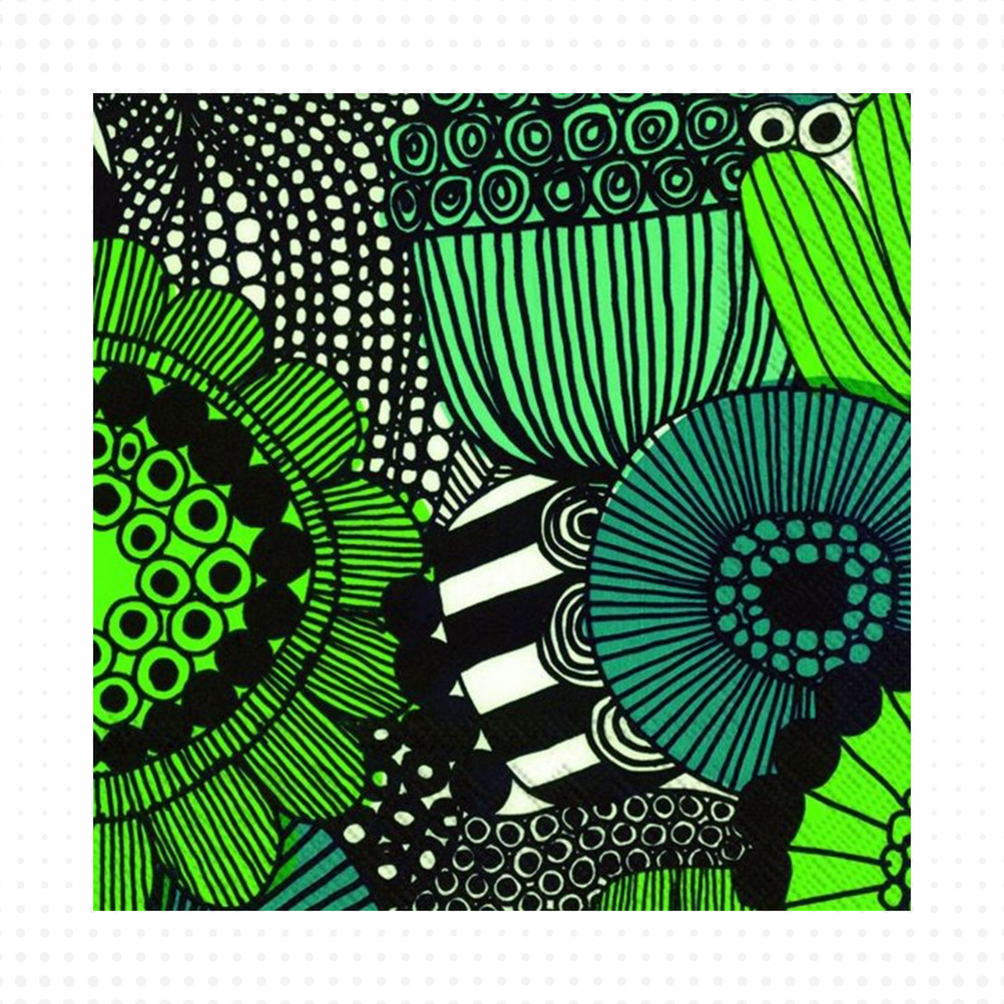 Lautasliina Marimekko Siirtolapuutarha vihreä 25cm