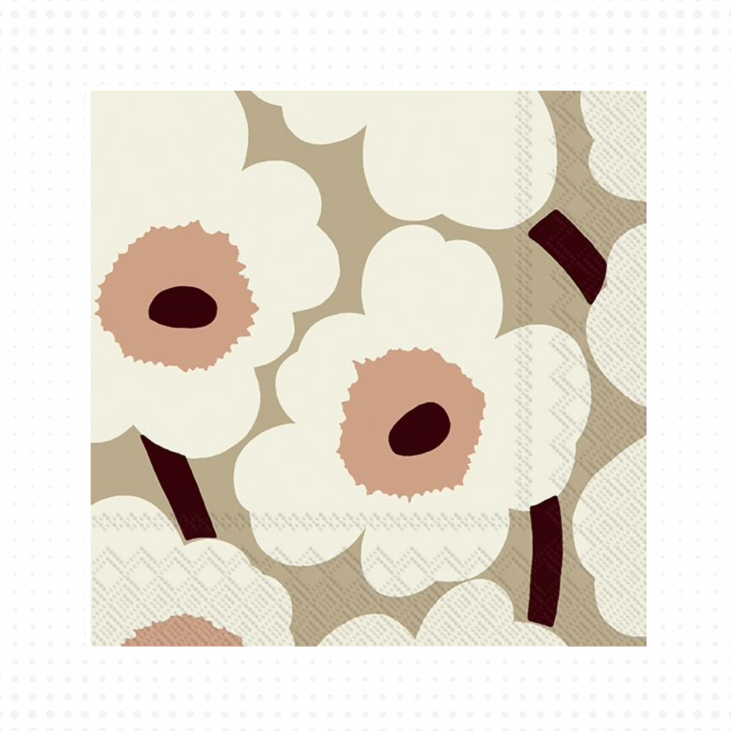Lautasliina Marimekko Unikko cream 25cm