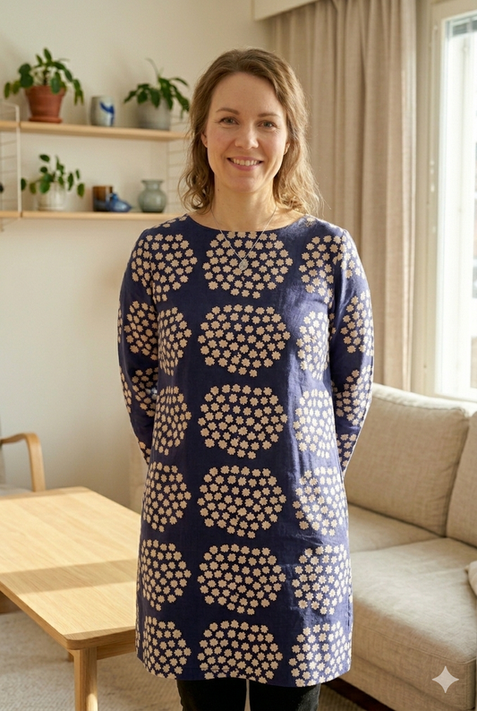 Tunika Marimekko Puketti kuosilla koko 44