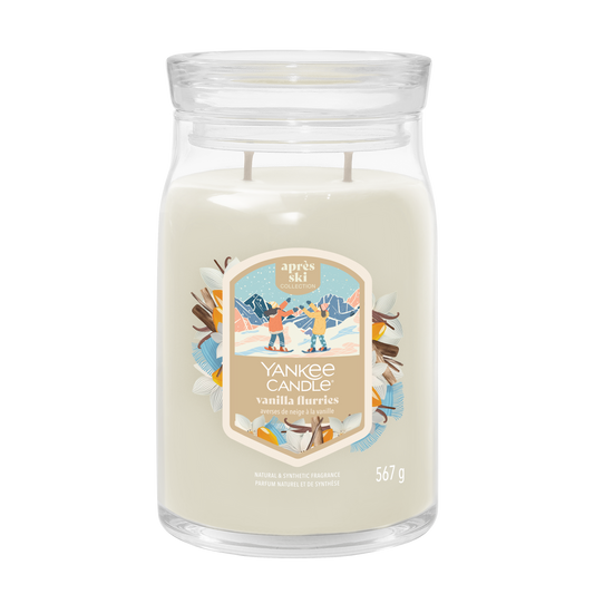 Vanilla Flurries Large Jar kynttilä – makea ja pehmeä talvituoksu