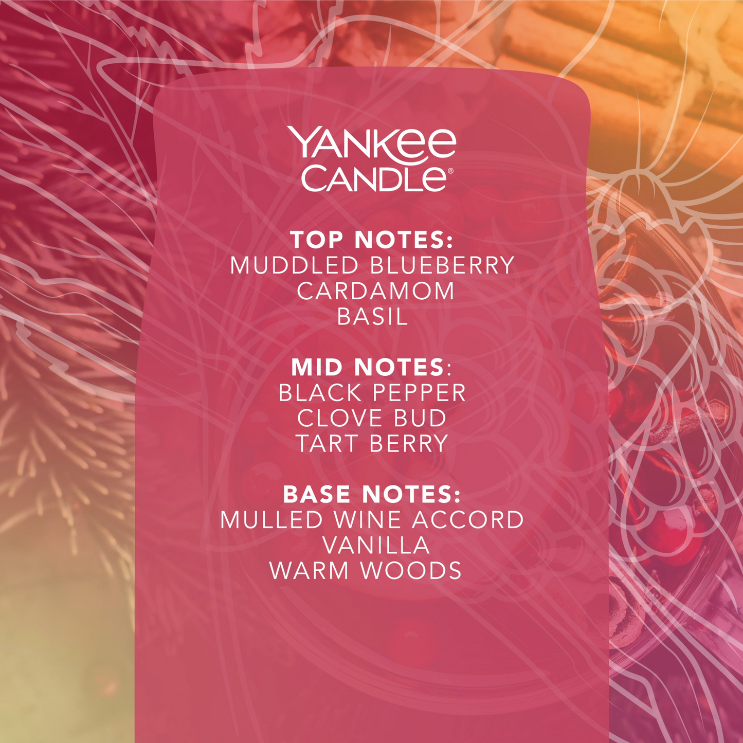 Yankee Candle Signature Santa on skis large tuoksukynttilä