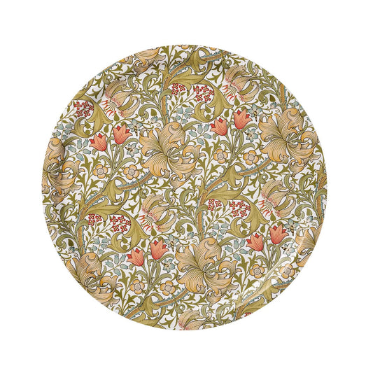 pyorea tarjotin golden lily william morris suuri