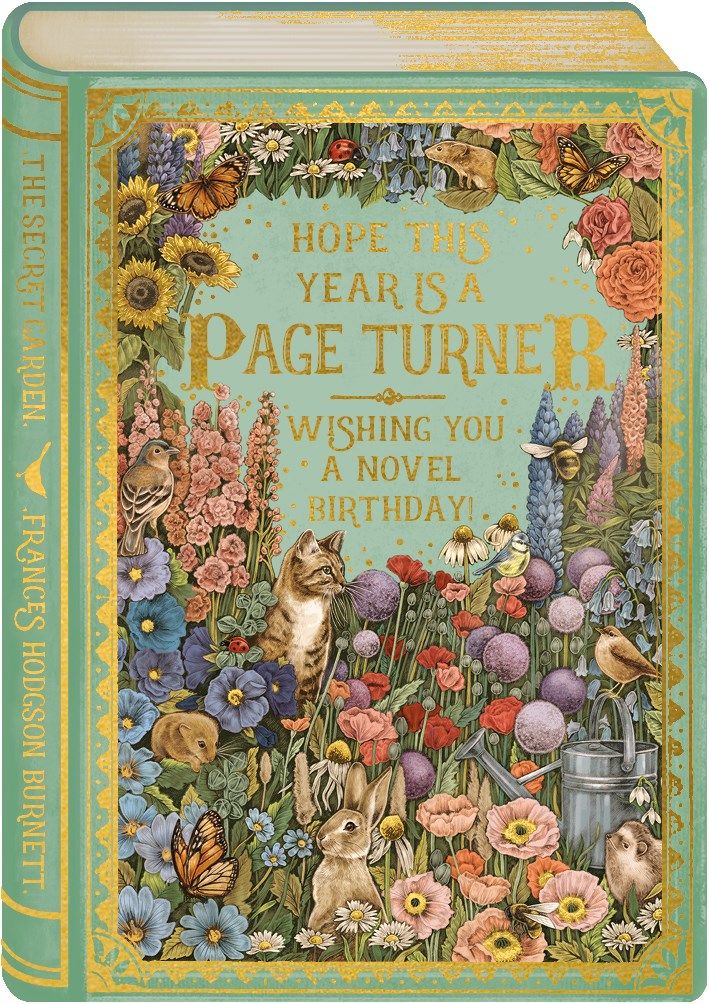 The Art File Storybook Page Turner – 2-osainen syntymäpäiväkortti
